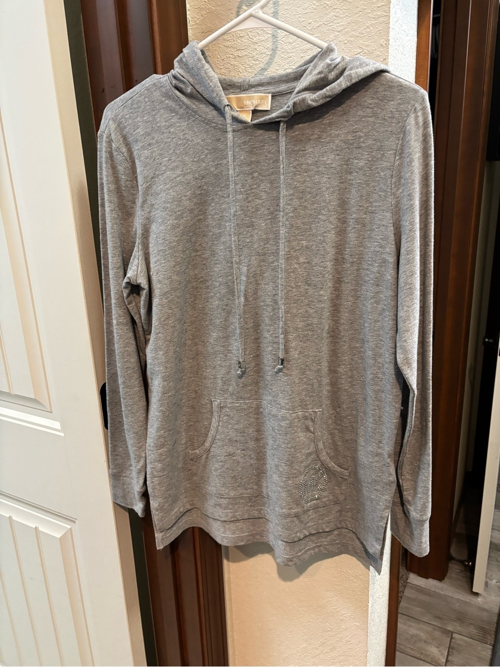 Michael Kors Light Gray Crewneck Hooded Sweater